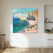 The Beach and the Falaise d’Amont - Monet