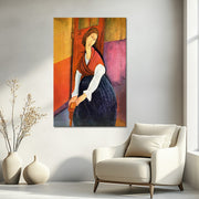 Jeanne Hebuterne in Red Shawl - Amedeo Modigliani