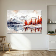 Landschap in oranje