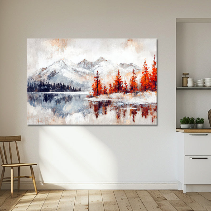 Landschap in oranje