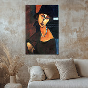 Jeanne Hébuterne mit Hut und Kette - Amedeo Modigliani