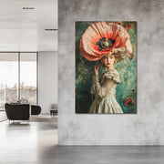 Frau mit einer großen Blume II