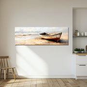 Boot op het strand