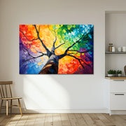 Schilderij Kleurrijk boom II
