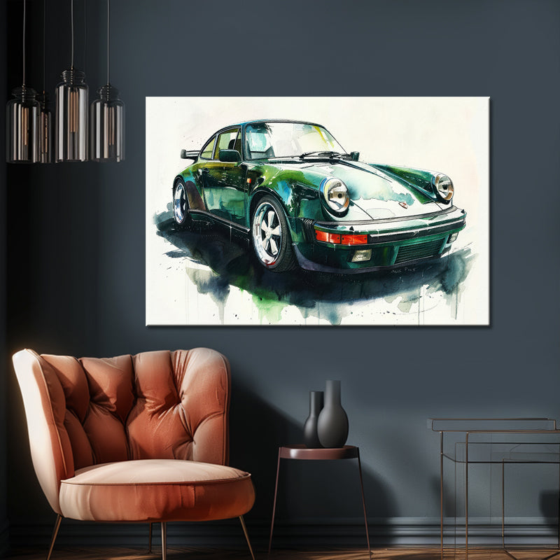 Porsche-Grün-Kunst