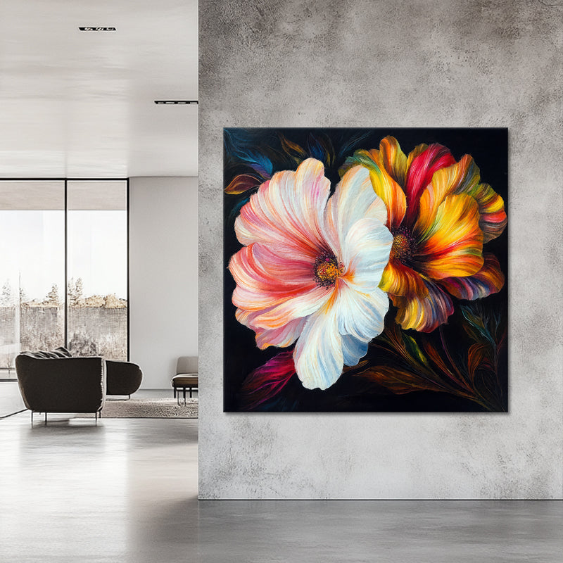 Zwei Blumen Gemälde II