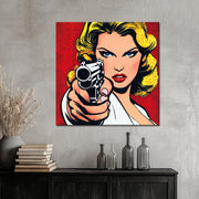 Pop-Art-Frau Comic