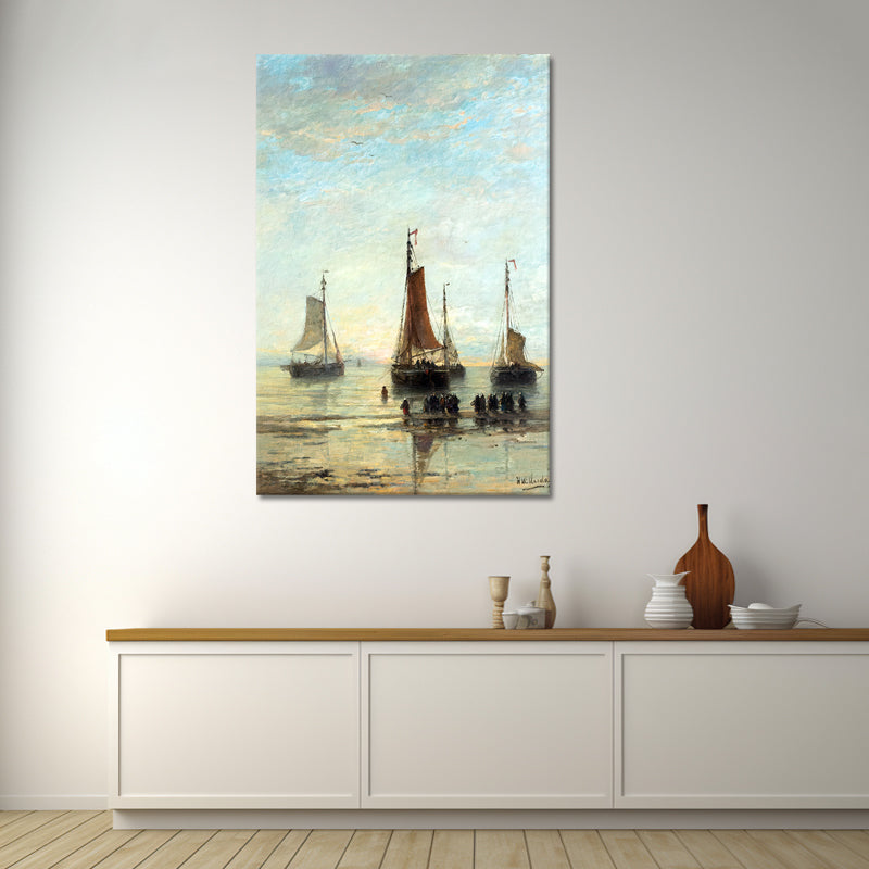 Avondstond op zee - Hendrik Willem Mesdag