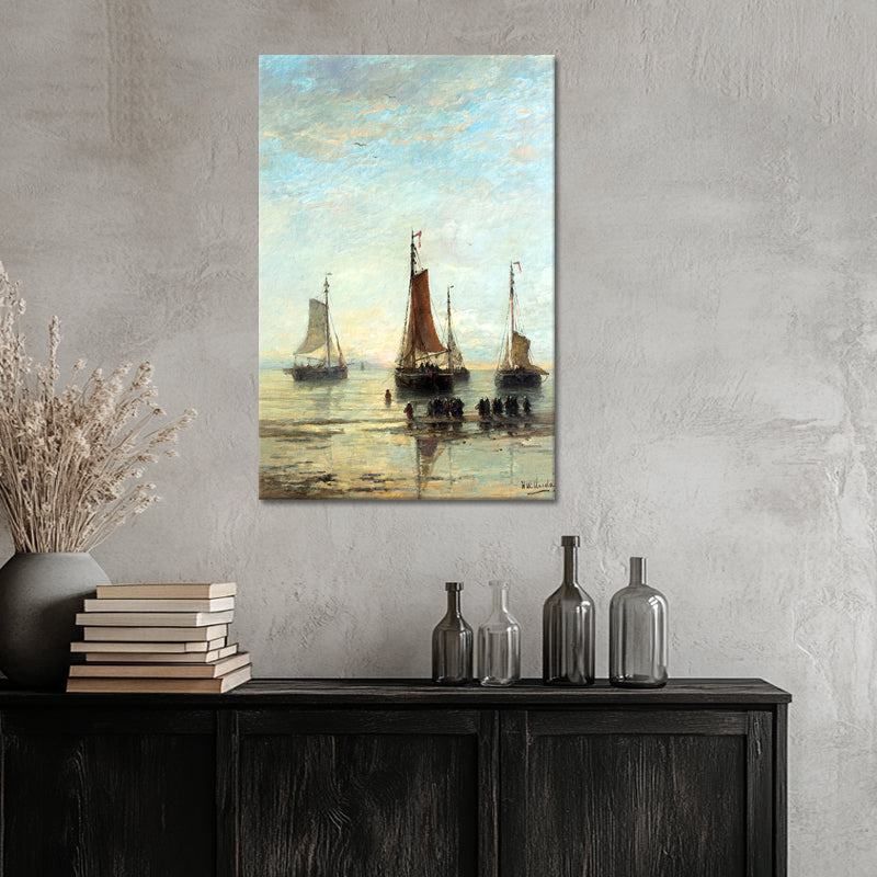 Avondstond op zee - Hendrik Willem Mesdag