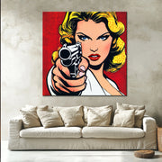 Pop-Art-Frau Comic