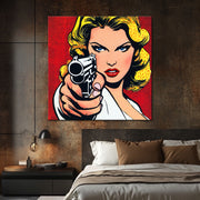 Pop-Art-Frau Comic