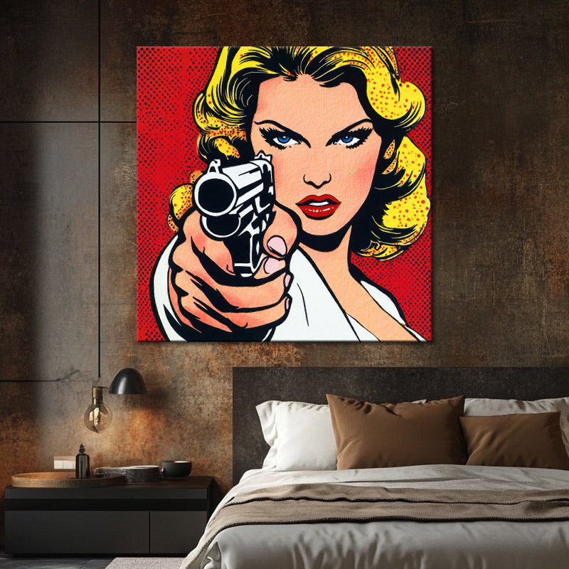 Pop-Art-Frau Comic