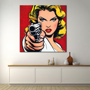 Pop-Art-Frau Comic