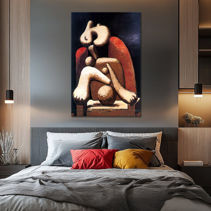 Frau im roten Sessel - Picasso