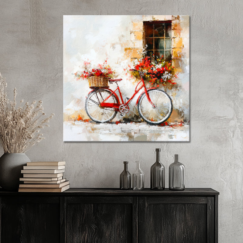 Fiets met bloemen II