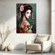 Geisha in traditionele kleding
