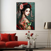 Geisha in traditionele kleding