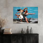Zwei Frauen am Strand rennend - Picasso