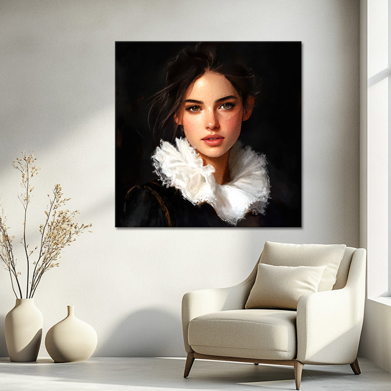 Gemälde Elegante Frau