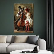 Man speelt op cello