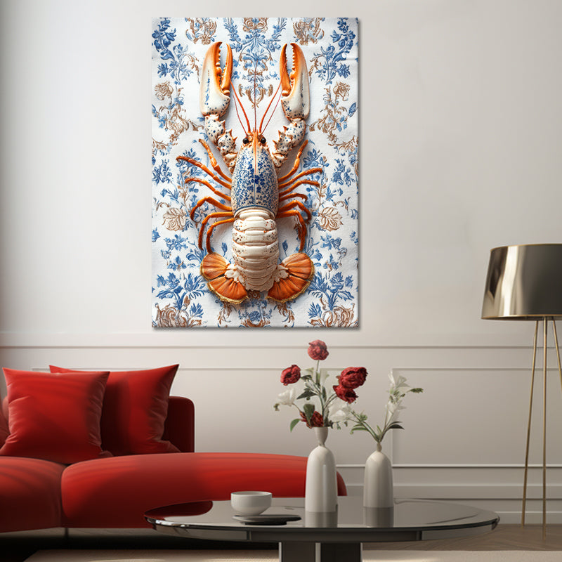 Lobster in Delfts blauw stijl II