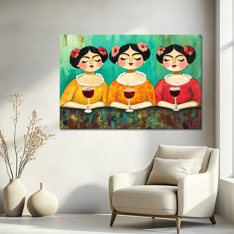 Dikke dames schilderij VII