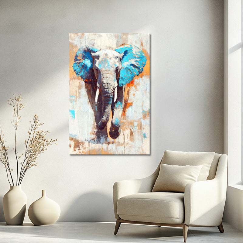 Elefant in Türkis