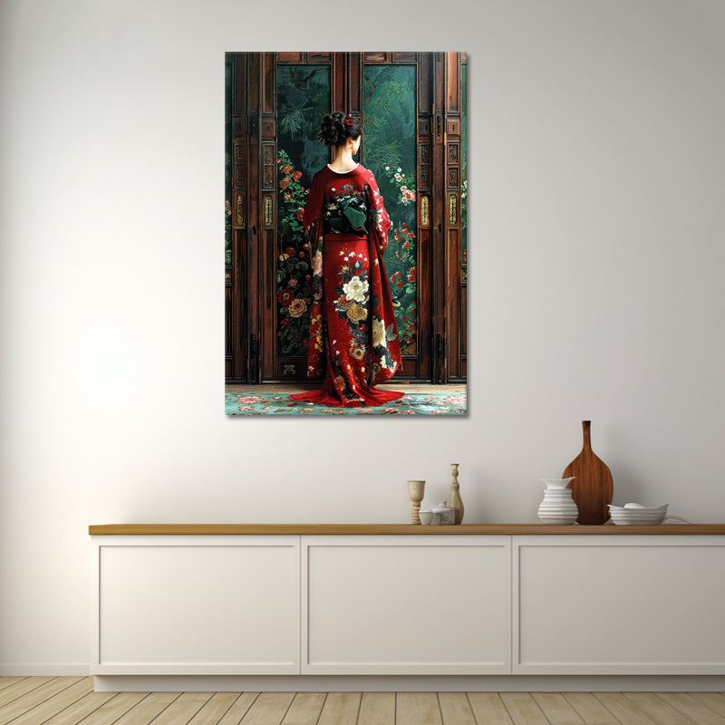 Japanische Frau im Kimono