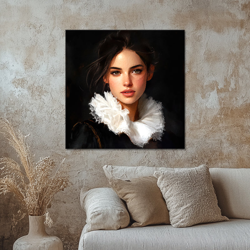 Gemälde Elegante Frau