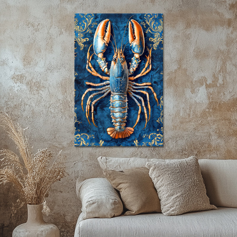 Hummer im Delfter-Blau-Stil IV