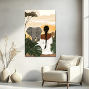 Frau mit Elefant II