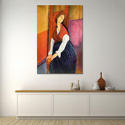 Jeanne Hebuterne in Red Shawl - Amedeo Modigliani