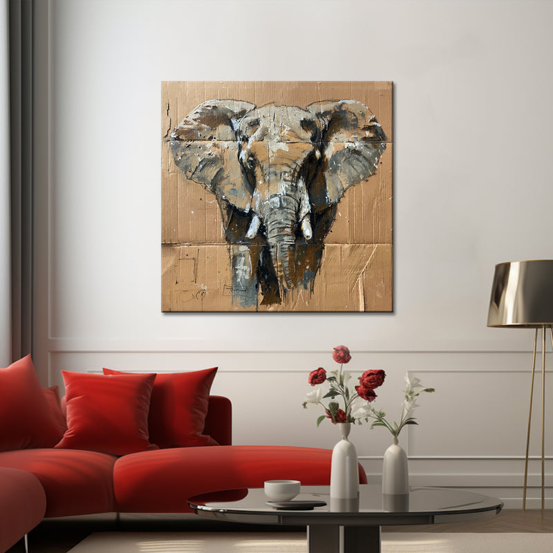 Olifant in sepia