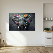 Olifant met bloemen