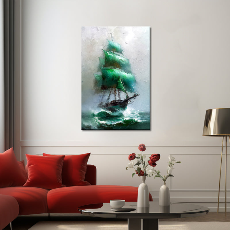 Oude schip schilderij