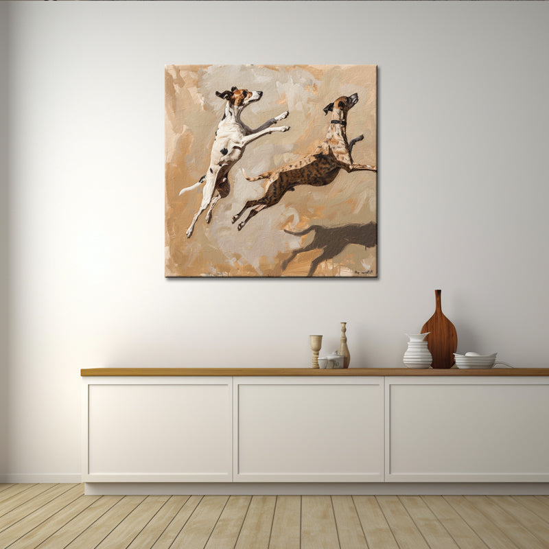 Spielende Hunde Art