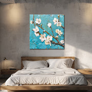 Tak met bloemen en knoppen