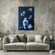 Blauwe Vase Gemälde