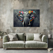 Olifant met bloemen