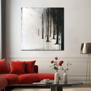 Landschap in zwart wit