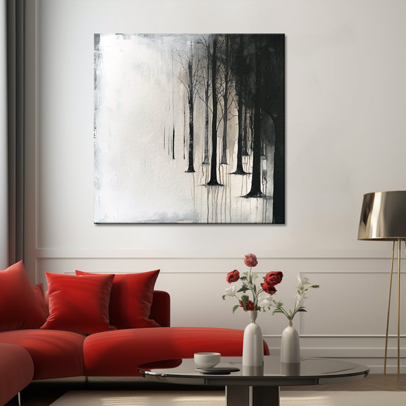 Landschap in zwart wit