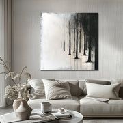 Landschap in zwart wit