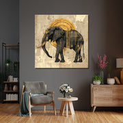 Olifant in sepia Art