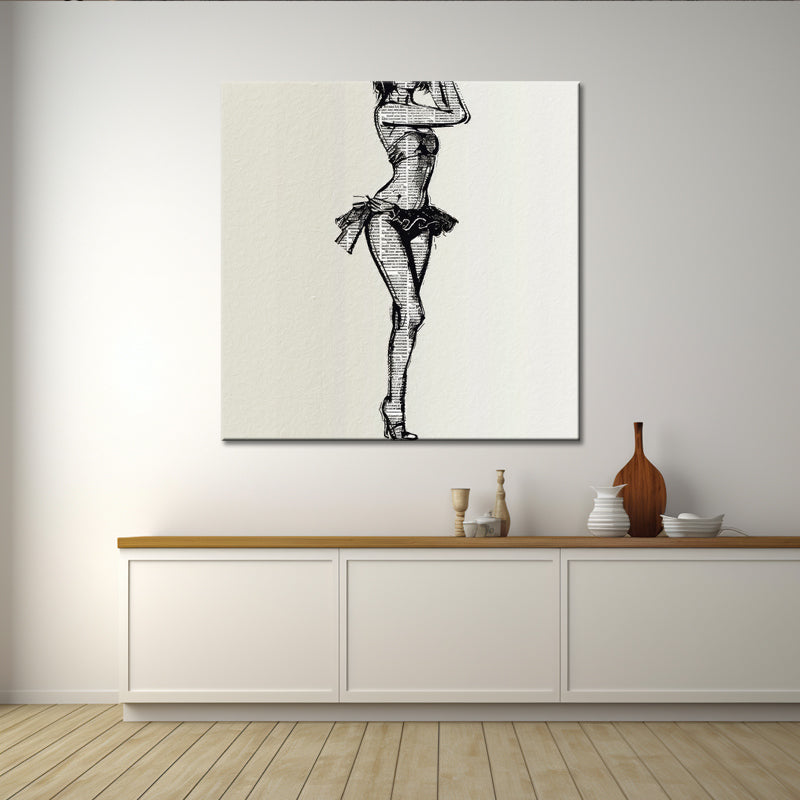 Schilderij dame