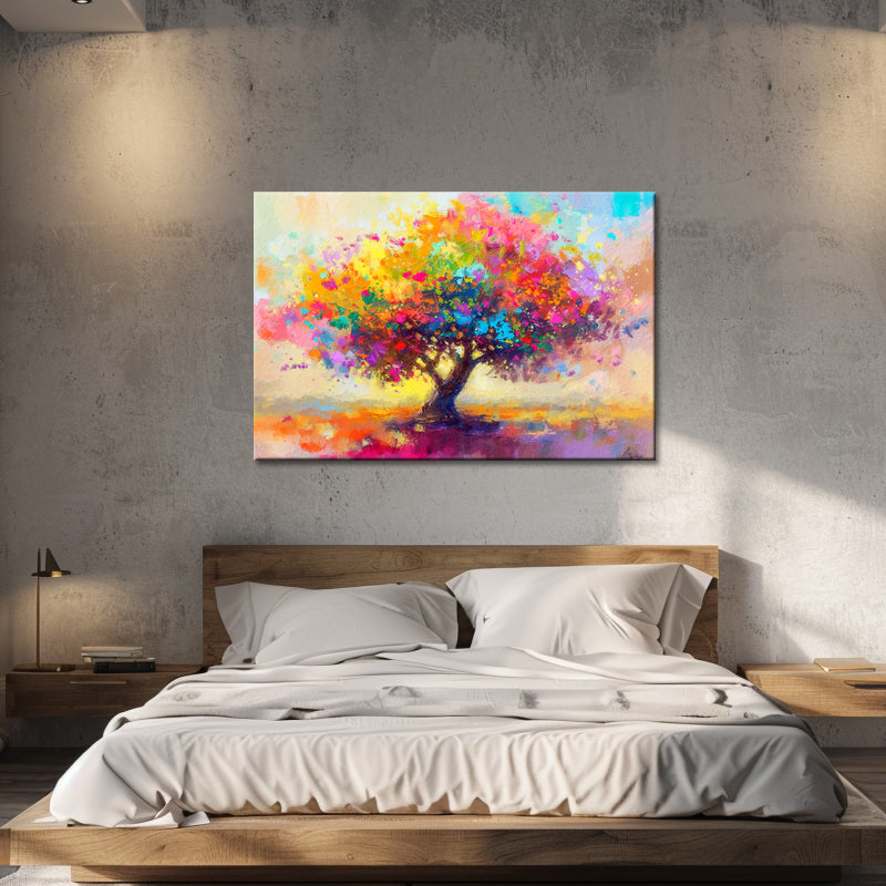 Gemälde Bunter Baum