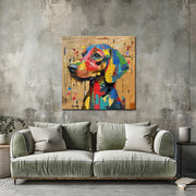 Hund Pop-Art-Gemälde
