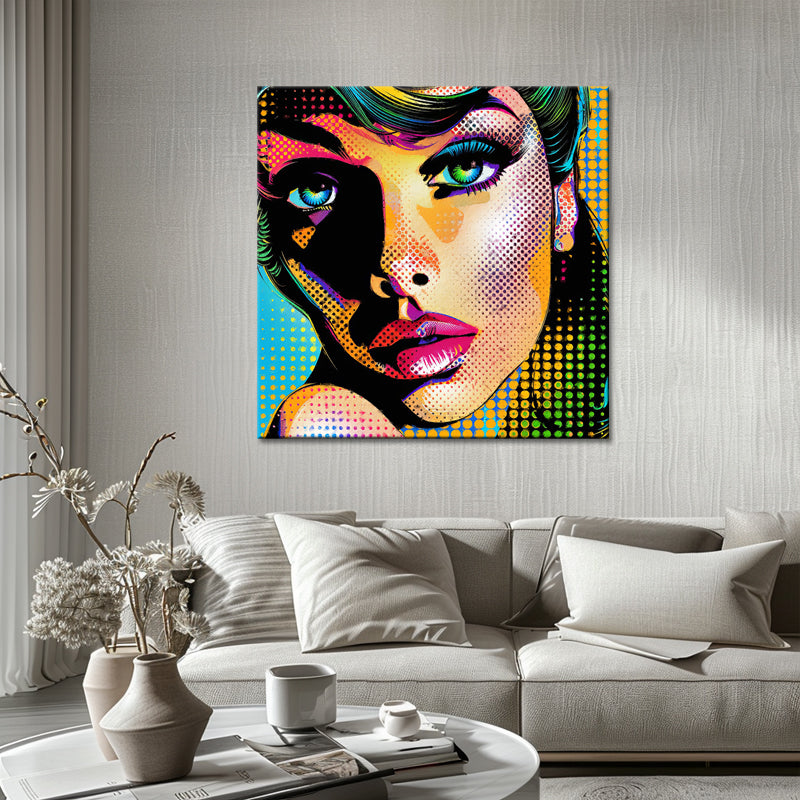 Frau in Pop-Art
