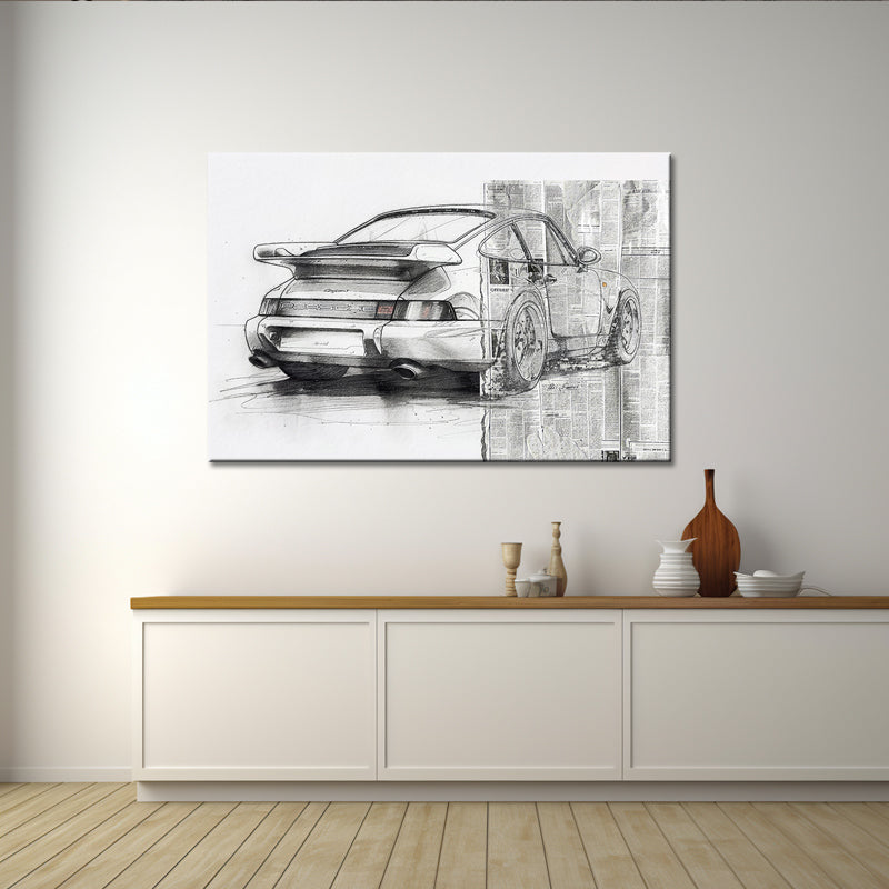 Schilderij Porsche 911