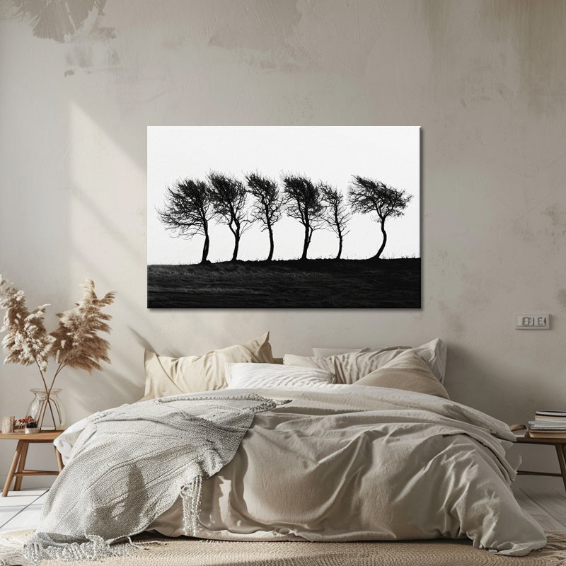 6 Bomen schilderij