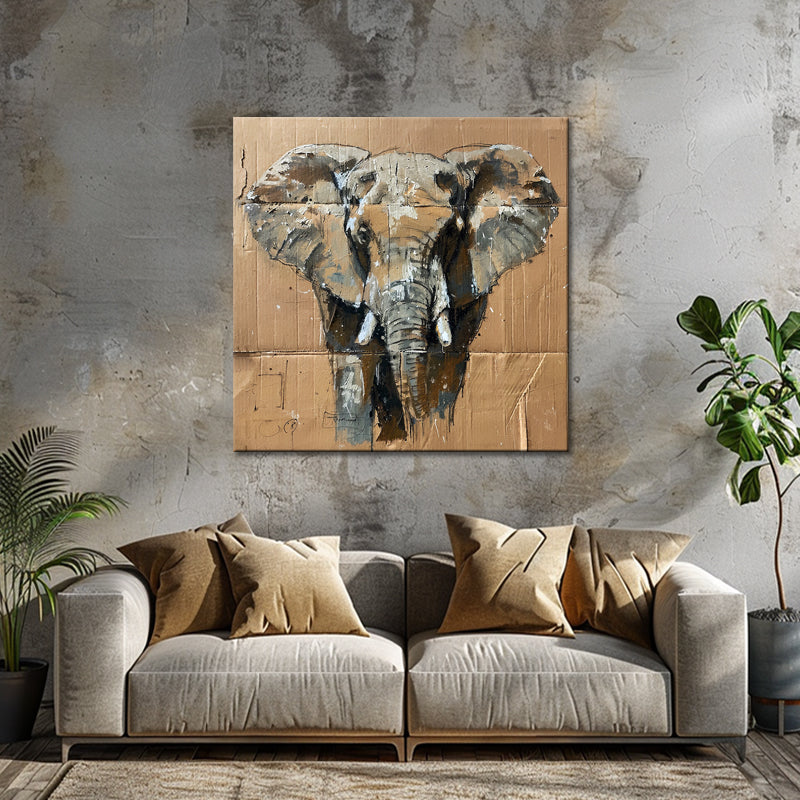Olifant in sepia